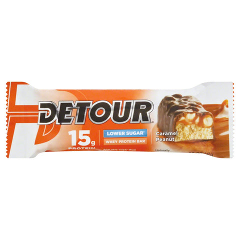 Detour Lower Sugar Whey Protein Bar Caramel Peanut 15g