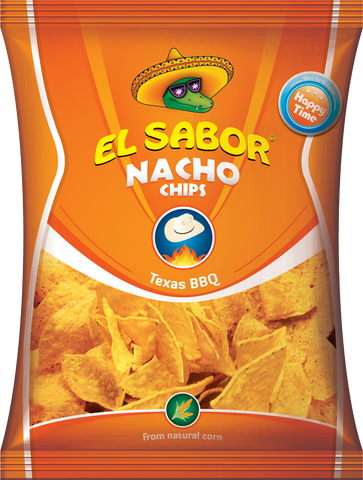 El Sabor Nacho Chips Texas Bbq 225G