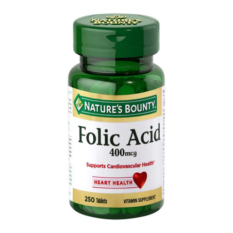 Natures Bounty Folic Acid 400 Mcg Tablets
