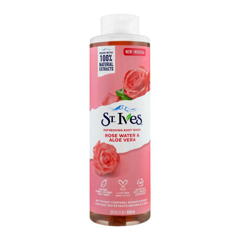 St Ives ROSE WATER & ALOE VERA 650ML