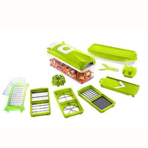 12-Piece Vegetable And Fruit Cutting Tool Set Green