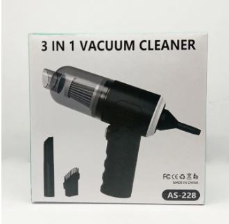 3 In 1 Vacuum Cleaner Duster Blower Air Pump Wireless Hand-Held Cleaning For Car Home PC