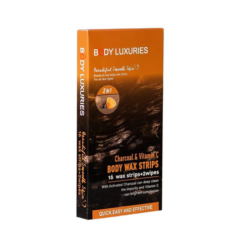 Body Luxuries Charcoal & Vitamin C Facial Wax Strips