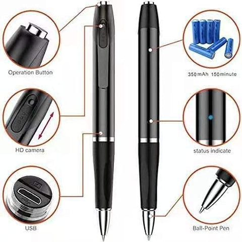 V8 Video Shooting Spy Camera Pen 1080P