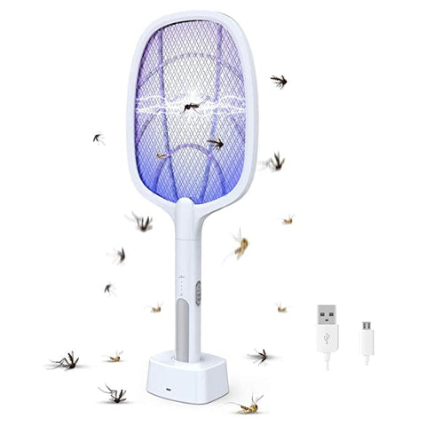 Rechargeable Mosquito Flies Killer Electric Tennis Handheld Mosquito Racket