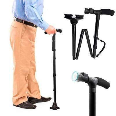 Trust Cane Portable Aluminium Alloy Handle Dependable Professional Stick with LED Light