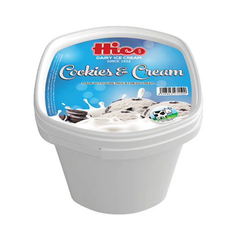 Hico Ice Cream Cookies & Cream Tub 700ml