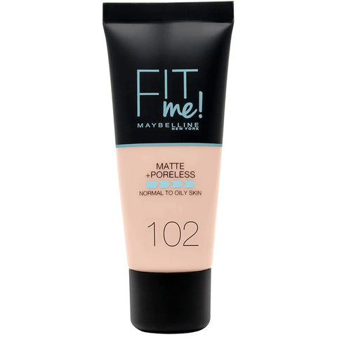 Fit Me Matte And Poreless Foundation 102 Fair Ivory