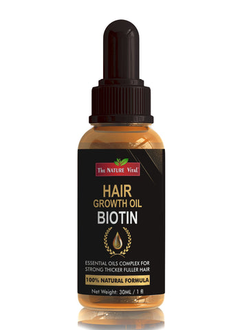 Biotin Hair Growth Serum Natural Vitamin Rich Treatment for Stronger Thicker Longer Hair