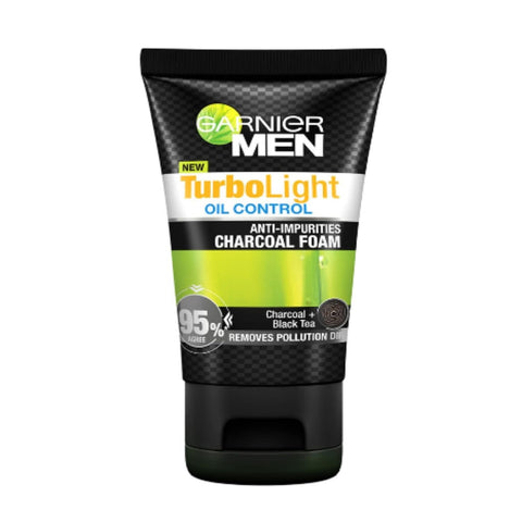 Garnier Men Turbo Light Oil Control Charcoal Foam 100ml