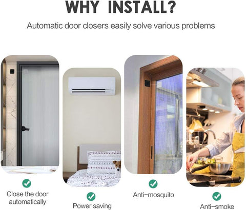 Punch-Free Automatic Sensor Door Closer