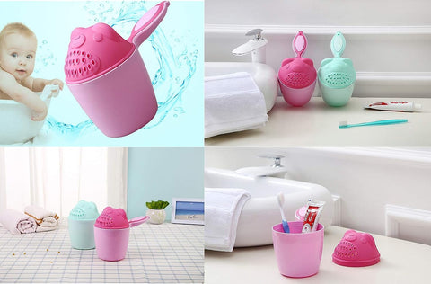 Baby Shower Cup, Baby Bath Rinser Wash Hair Cup by Protecting Infant Eyes