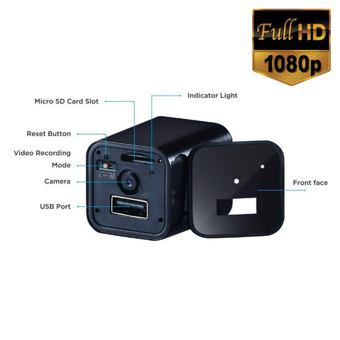 WiFi 1080P Mini Charger Spy Camera Live View