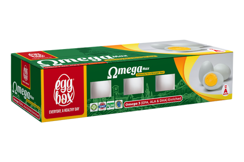 Egg Box Vita Omega Max 12 Pcs Grade A Eggs