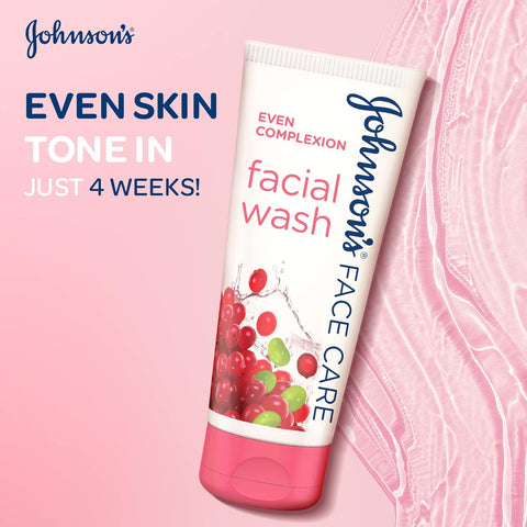 Johnsons Adult Even Complexion Facial Wash, 150ml