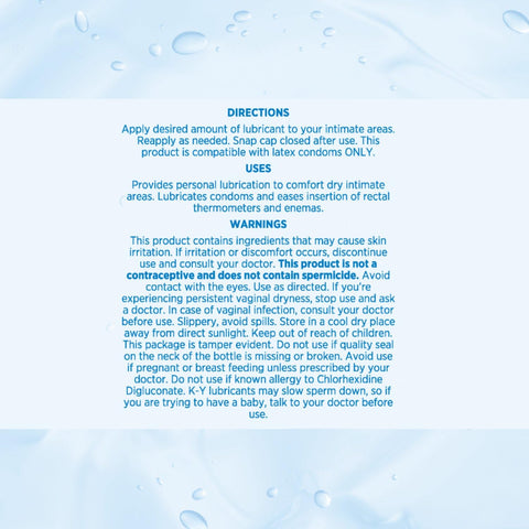 KY Jelly Water Based Personal Lubricant 2oz 57g