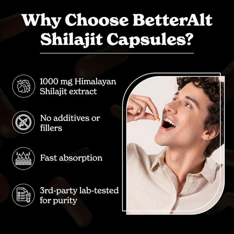 Gold Shilajit for Men and Women 20 Capsules