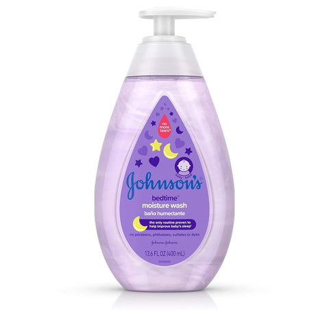 Johnsons Bedtime Moisture Wash, 13.6oz, 5 Pack