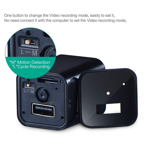 WiFi 1080P Mini Charger Spy Camera Live View
