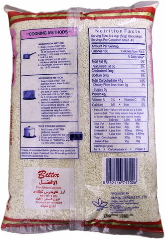 Better Thai Glutinous Rice 2Kg