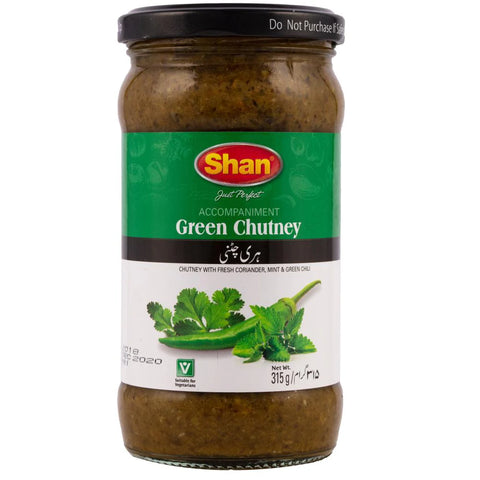 Shan Green Chutney 315 Gm Basic