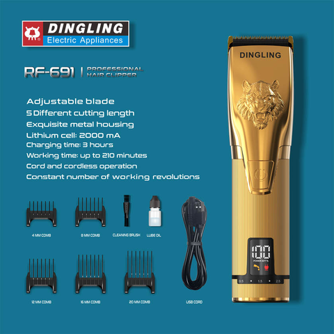 Dingling Hair Clipper 2 Meters USB