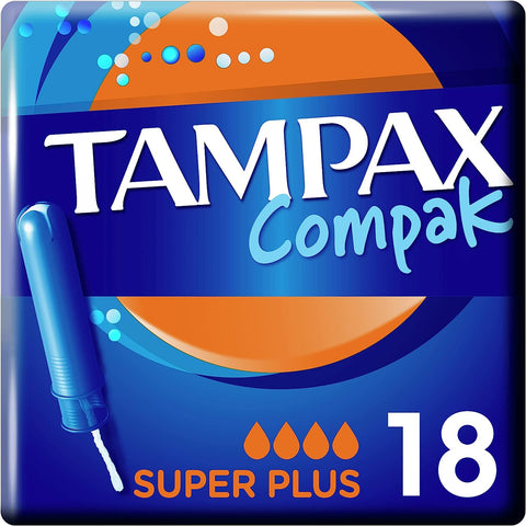 Tampax Compak Super Plus Applicator 18 Tampons