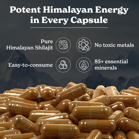Gold Shilajit for Men and Women 20 Capsules