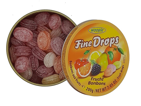 Woogie Fine Drops Mix Fruit Candy 200g
