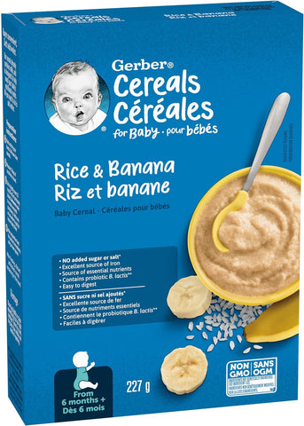 Gerber Cereal Rice Banana 227g