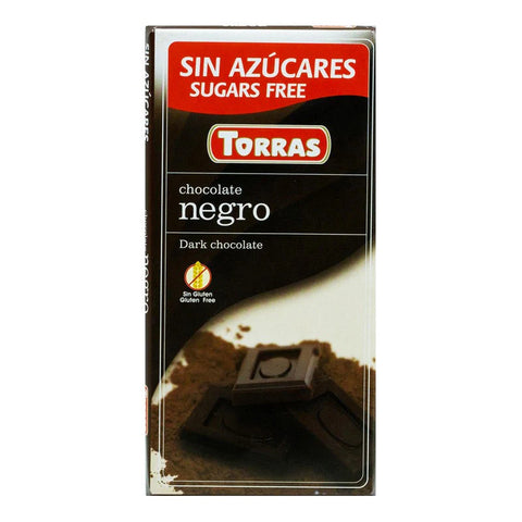 Torras Negro Zero Sugar 72% Dark Chocolate 75g