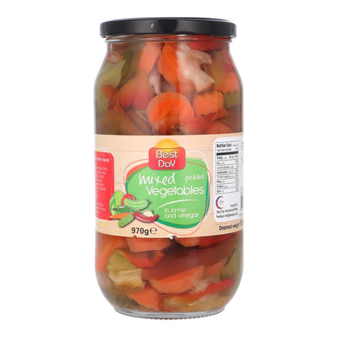 Best Day Mixed Vegetable in Brine and Vinegar 970g