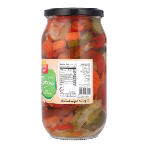 Best Day Mixed Vegetable in Brine and Vinegar 970g