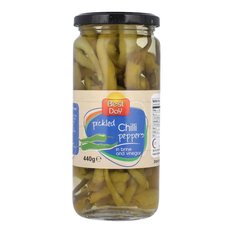 Best Day Pickle Chilli Peppers in brine vinegar 440g