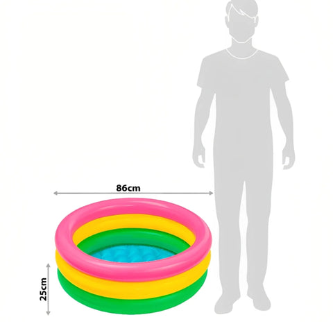 Intex Rainbow Baby Inflatable Pool Kids Swimming Pool