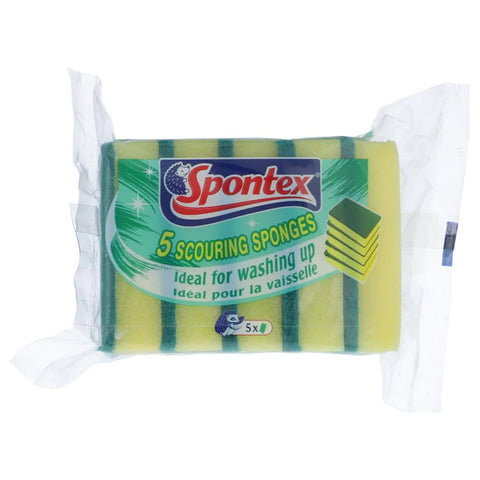 Spontex Sponge Scouring Sponges 5 Pieces