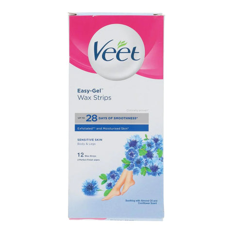 Veet Wax Strips Sensitive Skin 12pcs