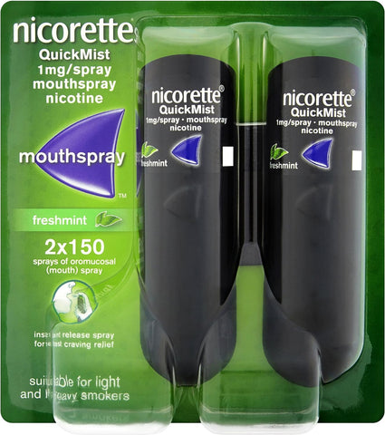 Nicorette QuickMist  Nicotine Mouthspray 2 x 150 ml