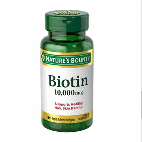 Natures Bounty Biotin 10000Mcg Softgel Capsules 120S