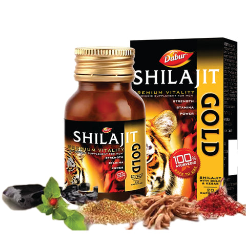 Gold Shilajit for Men and Women 20 Capsules