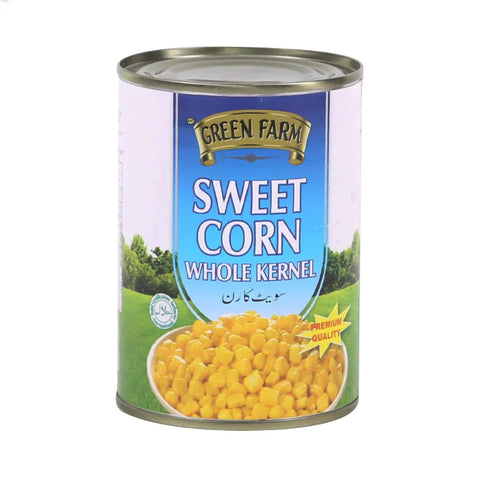 Green Farm sweet corn whole kernel 400gm