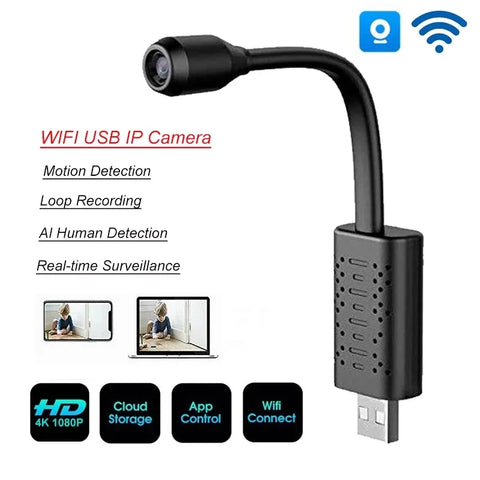 USB Gnoose Neck Wifi Camera App V380 Pro HD 1080P 2MP