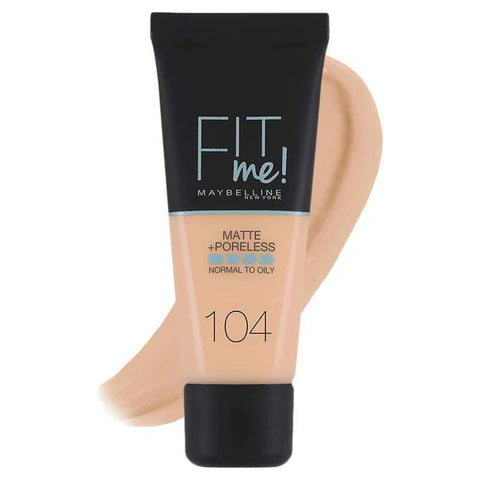 Fit Me Matte And Poreless Foundation 104 Soft Ivory