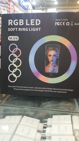 MJ26 10 Inch RGB Led Ring Light With PHONE HOLDER