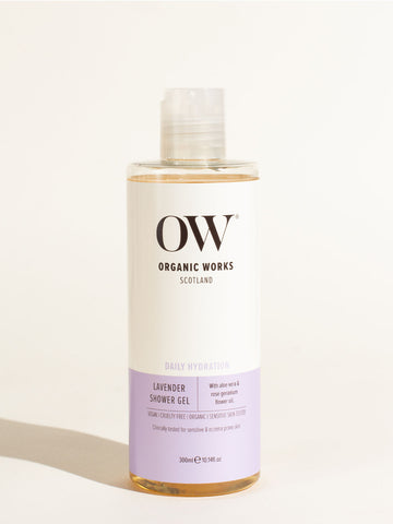 Organic Works Lavender Shower Gel, 300 ml