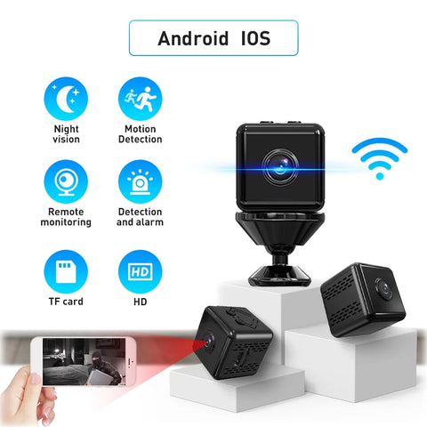 X9 Podofo Wireless Mini IP Camera Surveillance Camera 1080P HD Cam Portable For Home Security