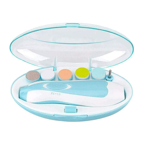 Electric Baby Nail Trimmer with 6 Grinding Heads and LED Light for Babies and Newborns