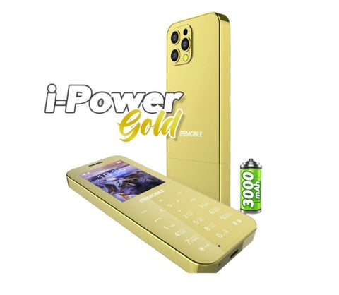 meMobile iPower Gold Keypad Mobile Dual SIM 3000mah Battery | Smart Camera | Powerful Torch