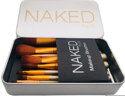 Naked 3 Pack Of 12 In 1 Make Up Brush Kit