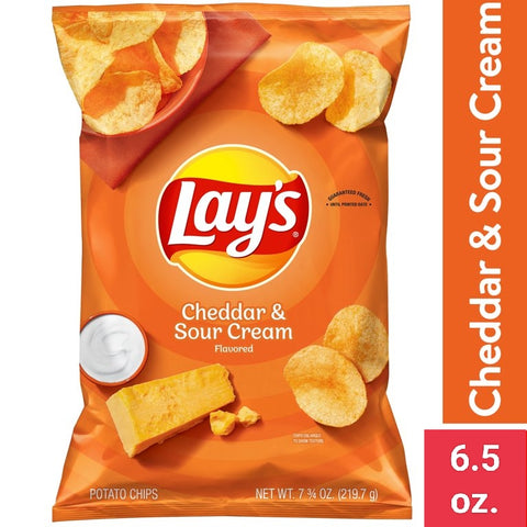 Lays Chips Cheddar & Sour Cream 6.50oz